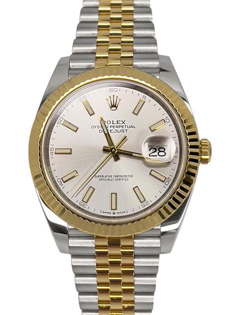 rolex datejust goud zilver|rolex 41 datejust ever gold.